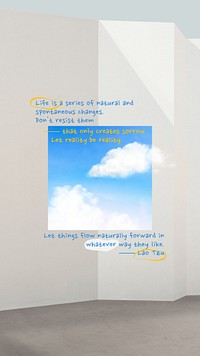 Minimal life quote iPhone wallpaper