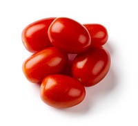 Cherry tomatoes on white background. Original public domain image from Flickr