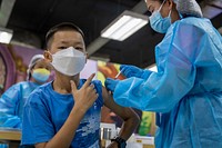 The United States Delivers COVID-19 Vaccines to LaosThe United States delivers more than 200,000 Pfizer Pediatric COVID-19 vaccine doses to Laos on October 2, 2022. [U.S. Government Photo/Public Domain]