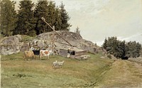 Landscape from sandefjord, 1884, Hans Gude