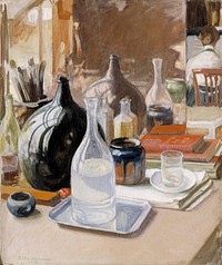 Still life, 1909, by Pekka Halonen