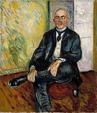 Portrait of gustaf schiefler, 1908, by Edvard Munch
