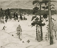 The dark veil of winter, 1897, by Akseli Gallen-Kallela