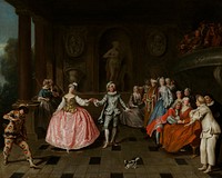 The masquerade ball, 1683 - 1757, Antoine Pesne