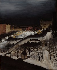 The skating rink, 1932, by Sulho Sipliä