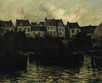 Breton village by the coast (camaret), 1885 - 1899, Charles Cottet