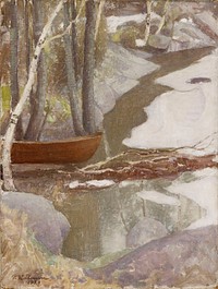 Spring landscape, 1929, by Pekka Halonen