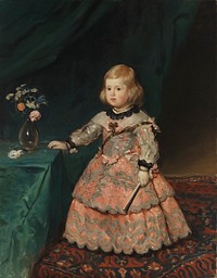 Infanta maria teresia, copy after velázquez, 1894, Helene Schjerfbeck