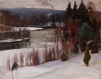 Winter view from inha, 1905, Wilho Sjöström