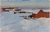 Suomenlinna in february, 1900 - 1904, Sergei Wlasoff, Sergei Wlasoff