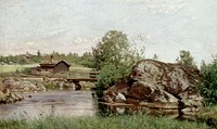 Stream landscape, 1894, Hjalmar Munsterhjelm