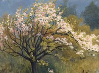 Fruit tree in blossom, Arvid J&auml;rnefelt
