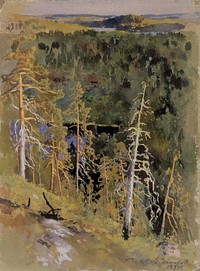 Forest landscape, 1895, Eero Järnefelt