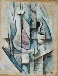 Cubist still-life ; cubist composition, 1915, Ilmari Aalto