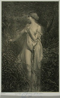 Nainen kaislikossa, 1849, Joseph F&eacute;lon