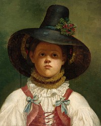 A tyrolean girl, 1860, Zélé Agricola