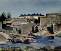 Landscape of suomenlinna, 1933, by Juho Salminen