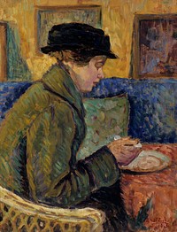 Woman in profile, 1915, by Alfred William Finch