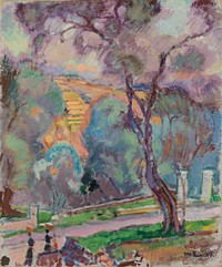 Park view from san remo, 1913, by Magnus Enckell