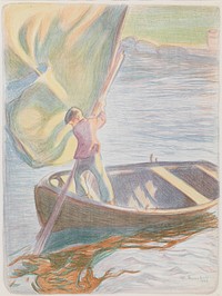 Boy and sail, 1908, by Magnus Enckell