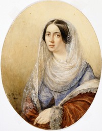 Portrait of a woman, 1841, Karl Pavlovit Brjullov