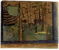 Autumn in the forest, 1895, by Hugo Simberg