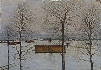 Winter landscape, 1935, Vilho Lampi