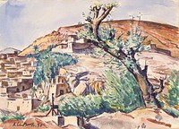 Vanha oliivipuu, 1930, Anton Lindforss