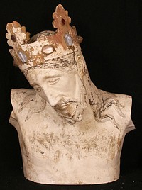 Christ with crown. From crucifix by Unknown