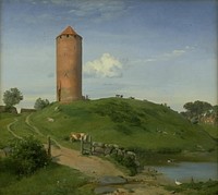 The goose tower in Vordingborg by Johan Thomas Lundbye