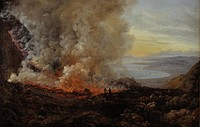 Eruption of Vesuvius by Johan Christian Claussen Dahl