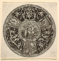 Design for an Engraved Tazza with an Allegory of Charity, Theodor De Bry