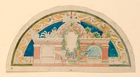 Design for a Decorative Lunette, John La Farge