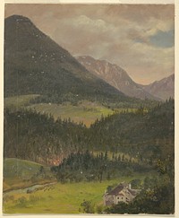 Bavarian alps landscape, Frederic Edwin Church