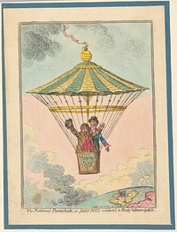 The National Parachute, or, John Bull Conducted to Plenty and Emancipation, James Gillray