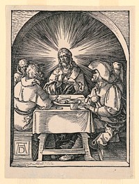 Christ at Emmaus, from The Little Passion Series, Albrecht Drer