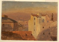 Rooftops, Rome, Italy, Frederic Edwin Church