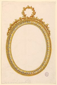 Project for an Oval Frame, Luigi Righetti