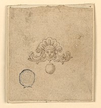 Design for Brooch with Female Head