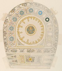 Design for Theater Ceiling, Giuseppe Borsato