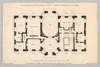 Plan of the First Floor of a Country House, Carl Albert von Lespilliez