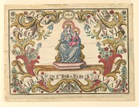 Devotional picture of the Madonna of the Chair