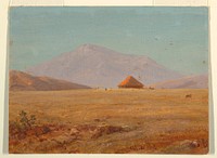 Ecuador ?, mountain plateau with hut, Frederic Edwin Church