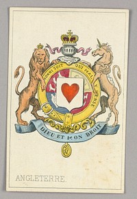 England, Ace of Hearts from Set of "Jeu Imperial–Second Empire–Napoleon III" Playing Cards