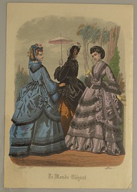 Fashion Plate from Le Monde Elégant