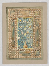 Design for stained glass, Alice Cordelia Morse