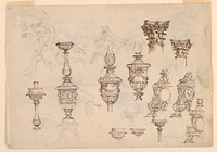 Sketches for Balusters and Capitals