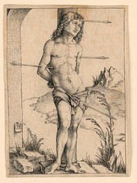 St. Sebastian at the Column, Albrecht Drer