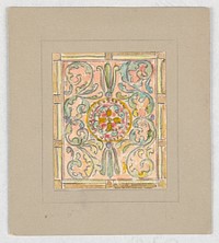Design for stained glass, Alice Cordelia Morse