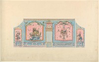 Proposed Design for the West Wall of the Music Room, Royal Pavilion, Brighton, Frederick Crace